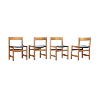 Set of 4 lounge chairs by Yngvar Sandström for Nordiska Kompaniet,