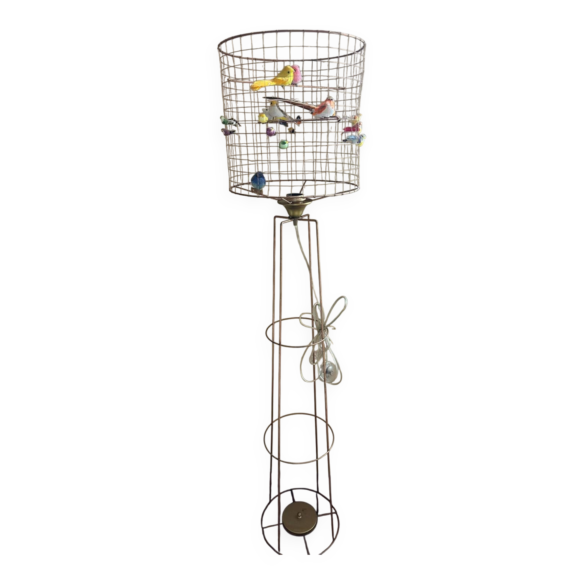 Birdcage floor lamp
