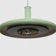 Mint green XL Fog & Morup Optima Pendant Lamp: Hans Due Design, Denmark 1970