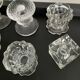 Series of 6 vintage candle holders 70s
