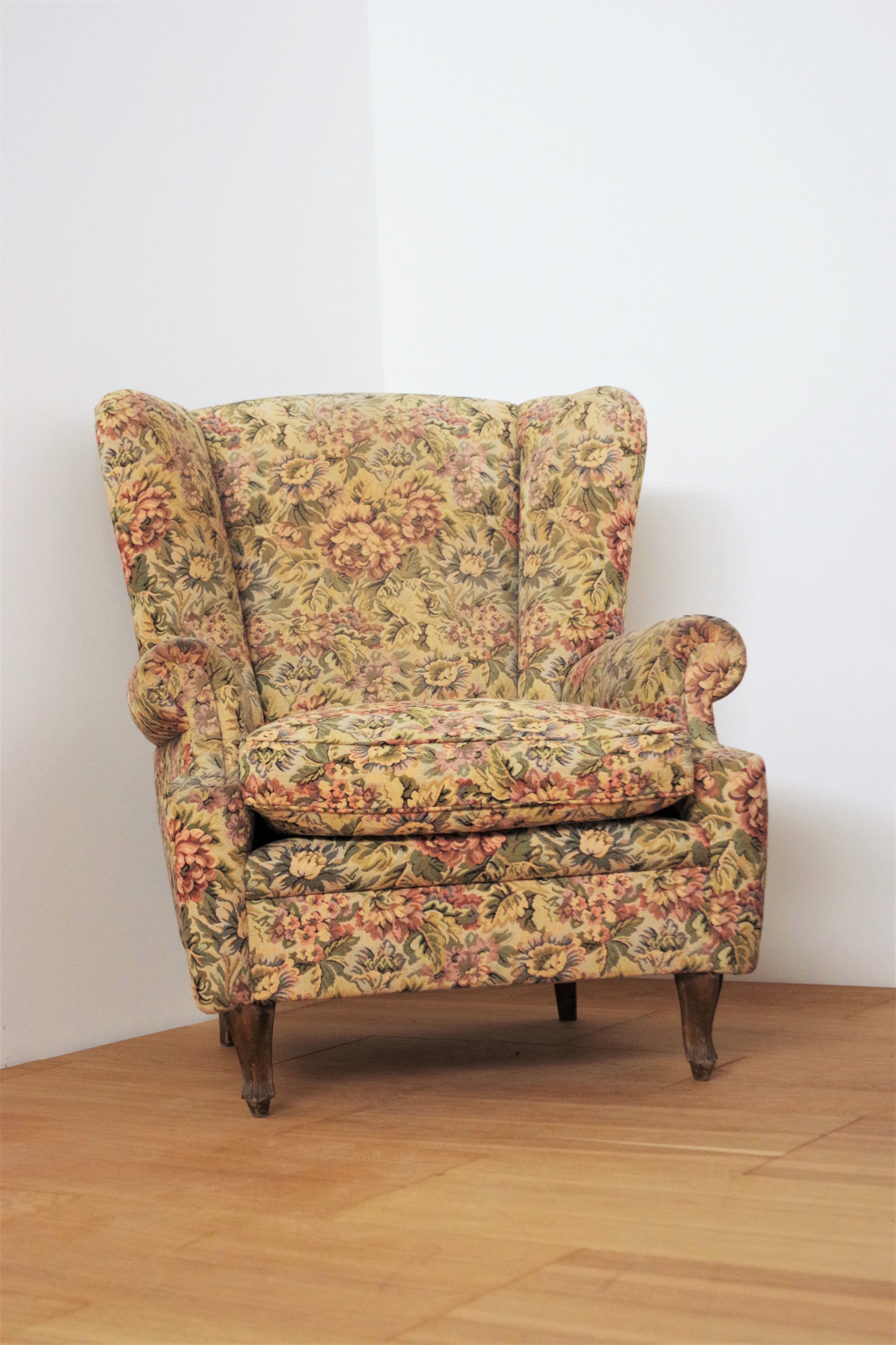 Baroque armchairs and sofa, 1950s, set of 3