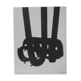Pierre Soulages: Lithograph No. 29 - Original signed poster