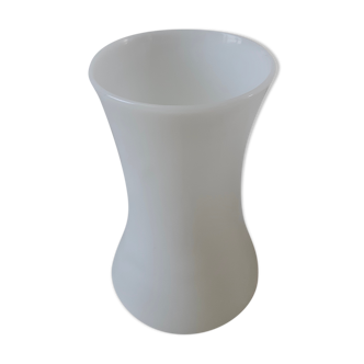 Vase en opaline blanche ancien début XXe