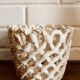Woven earthenware pot