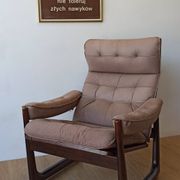 Genega Møbler leather armchair, Denmark, 1960s.