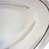 Large gravy boat on its frame, silver metal Cailar Bayard, 19th century