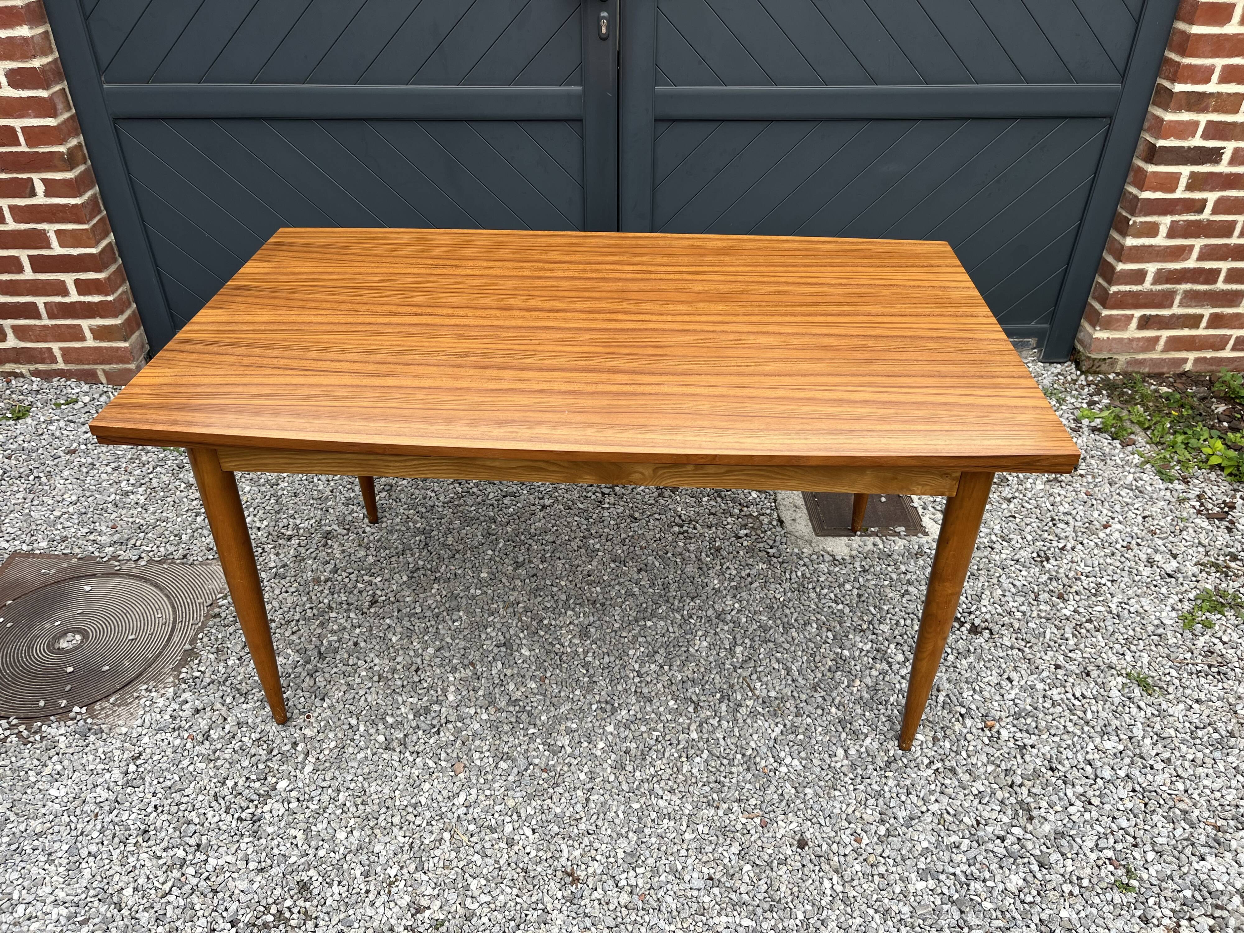 Scandinavian dining table. Teak
