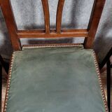 Set of four English Art Nouveau mahogany chairs circa 1900