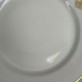 Set of monogrammed plates with gilt edges | E. Bourgeois | Late 19th century