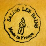 Grand saladier barbotines fruits Salins