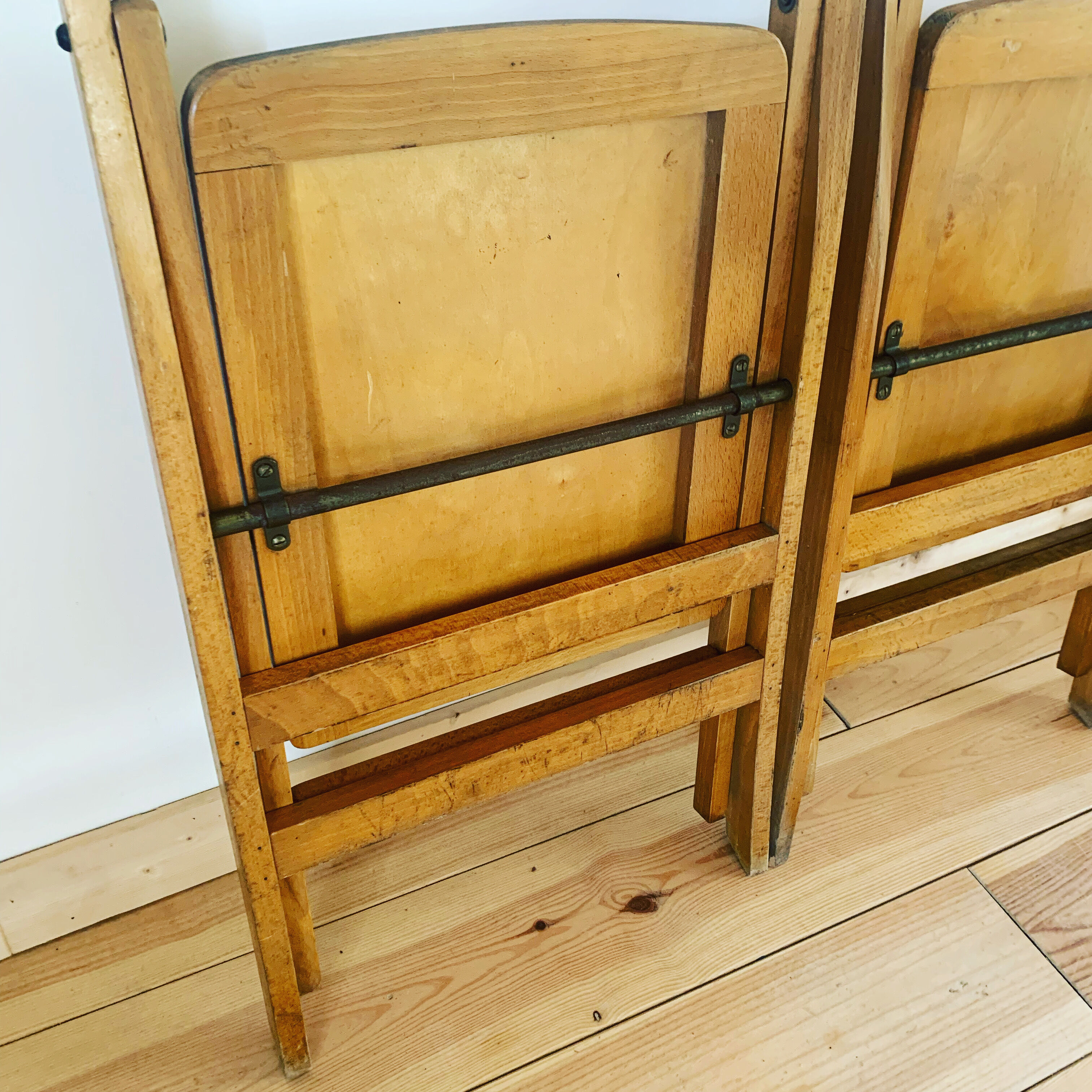 Pair of vintage folding chairs