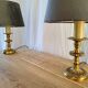 Paire de lampes bougeoir