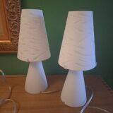 2 lampes de chevets Murano , Luce