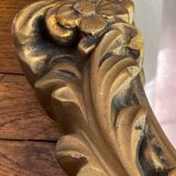 Miroir en bois et plâtre doré