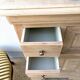 Small raw wood secretary