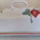 Beurrier porcelaine décor fruits rouges