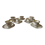 Service à café en porcelaine de Limoges Baynaud & cie