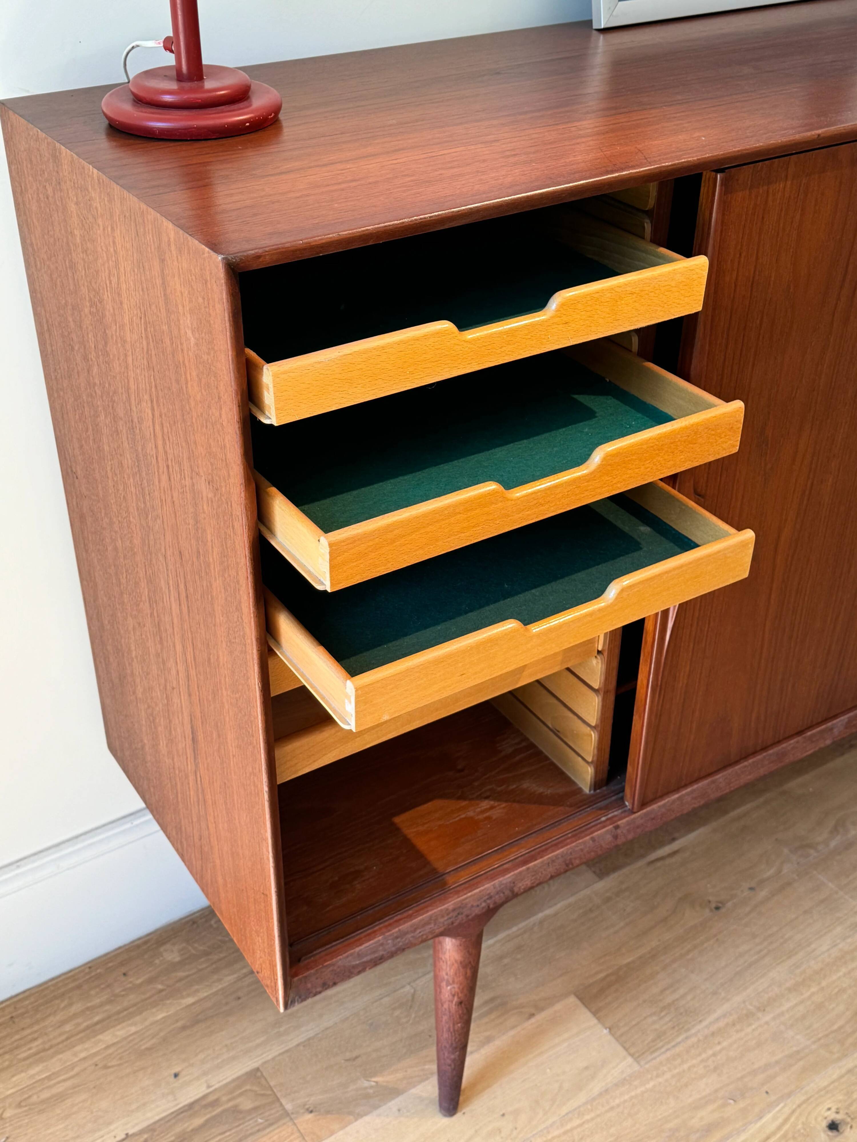 Vintage Scandinavian teak sideboard "Arvid"