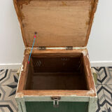 Vintage fishing chest stool