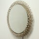 Illuminated flower mirror by Emil Steynar for Rupert Nikoll, Austria 1960s, 68cm.