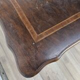 Walnut coffee table with crossed legs