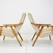 Paire de fauteuils du milieu du siècle des années 1960, Tchécoslovaquie