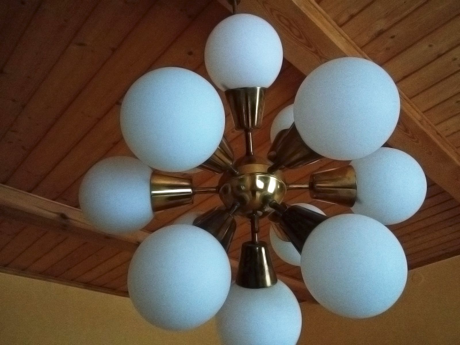 Lustre Sputnik vintage par Kamenický Šenov 1970s