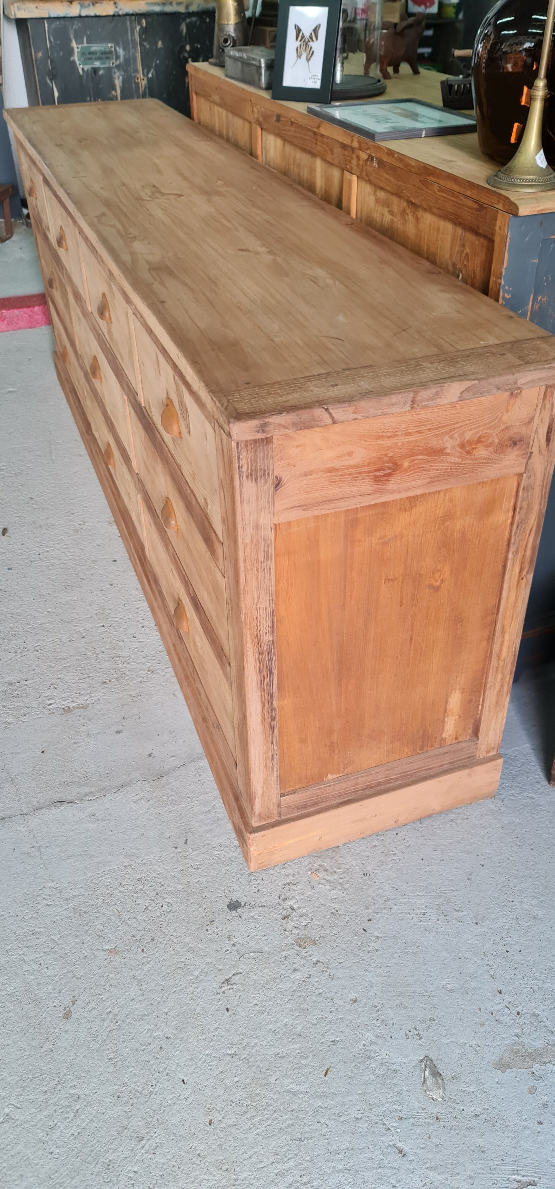 Drawer cabinet industrial furniture by trade ten drawers