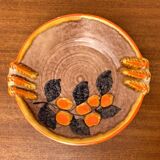 Corbeille à fruits en céramique allemande vintage de Zeller Keramik