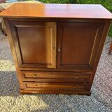 Wooden TV cabinet with drawers