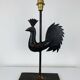 Wrought iron rooster lamp, brutalist, vintage, 1970