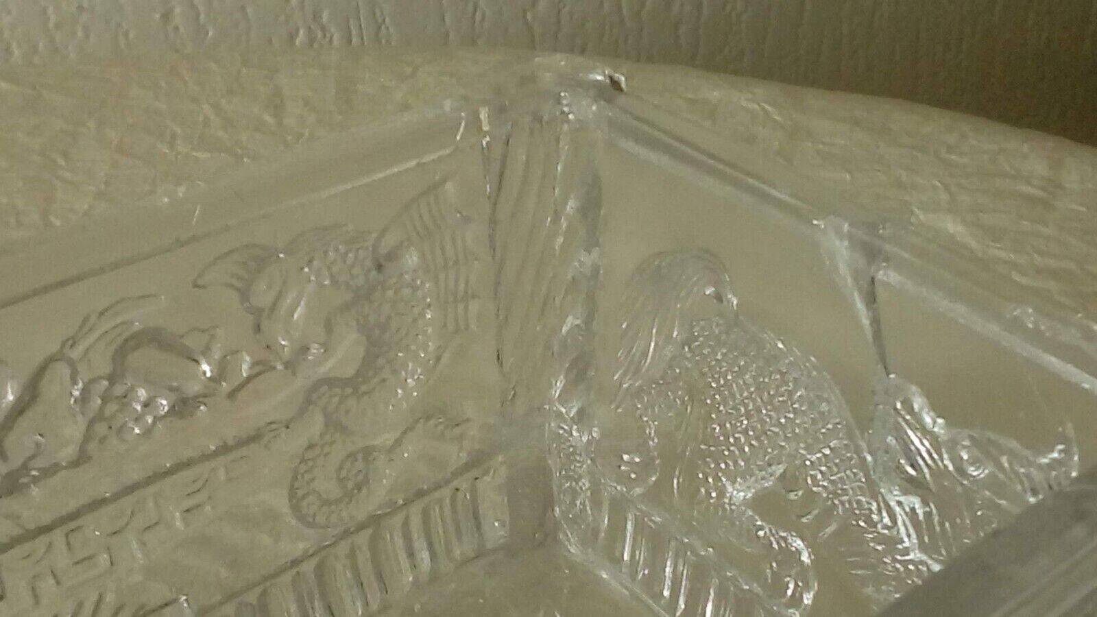 Bonbonniere glass box decorated with chimera late 19th century