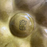 Lot of 8 oyster plates in Barbotine Gien 1970