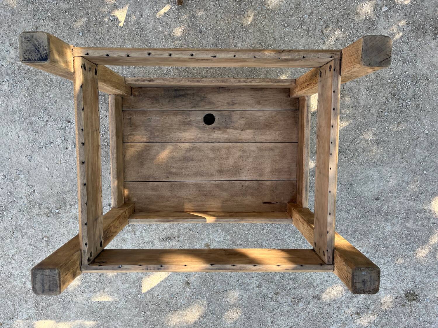 Small workbench made of solid oak