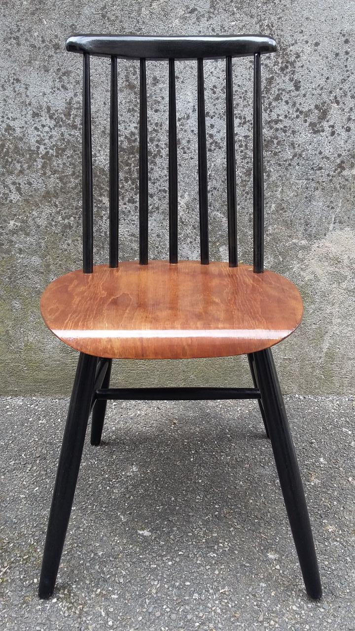 two vintage Scandinavian bistro chairs