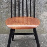 two vintage Scandinavian bistro chairs