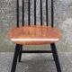 two vintage Scandinavian bistro chairs