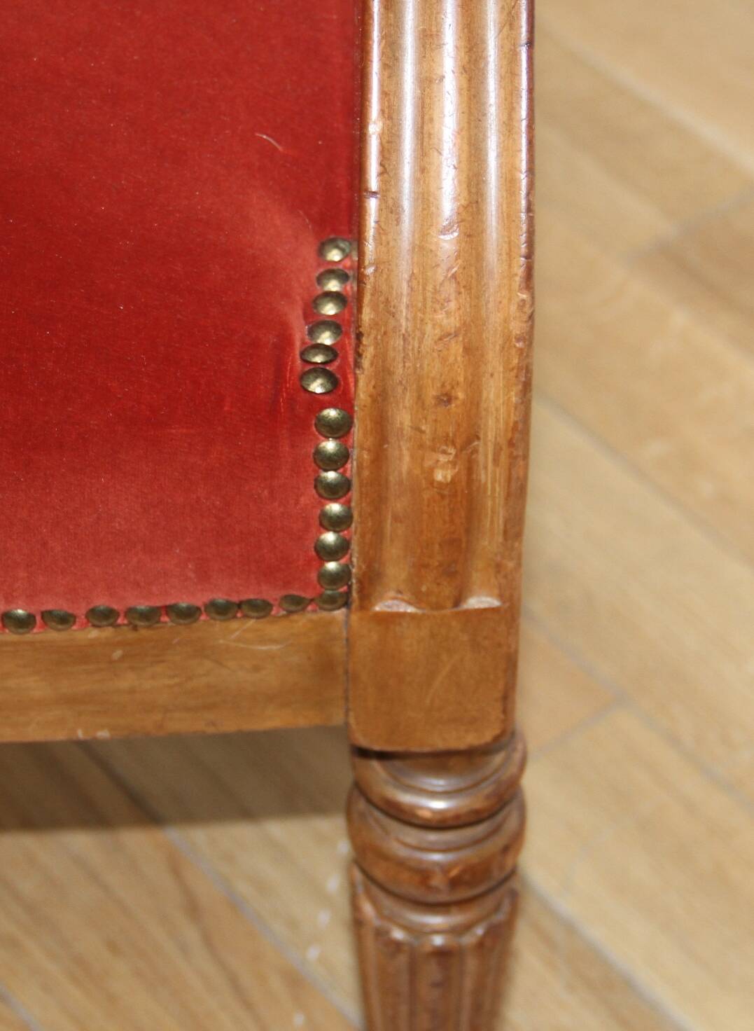 Pair of Empire style armchairs