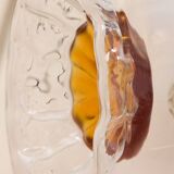 Mazzega Space Age Murano glass chrome plated chandelier, Italy 1970s