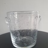 Seau à glace verre bullé