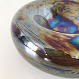 Ceramic silver enamel ashtray