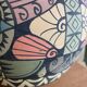 Painted ceramic table lamp