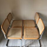4 chairs Cesca b32 by Marcel Breuer