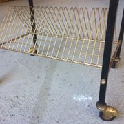 Service in wood and metal, vintage