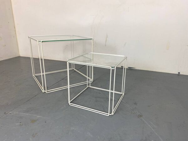 Tables d'Appoint Gigognes Minimalistes Modernes de Max Sauze Studio, 1970s, Set de 2