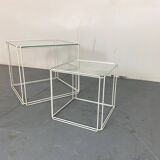 Tables d'Appoint Gigognes Minimalistes Modernes de Max Sauze Studio, 1970s, Set de 2