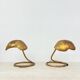 Pair of Mid-century table lamp leaf , 1970s