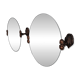 2 round mirrors made of copper alloy, 1940s-1950s