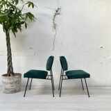 Paire de chauffeuses vintage