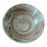 Coupe saladier céramique terre cuite émaillée terre mêlée XXème